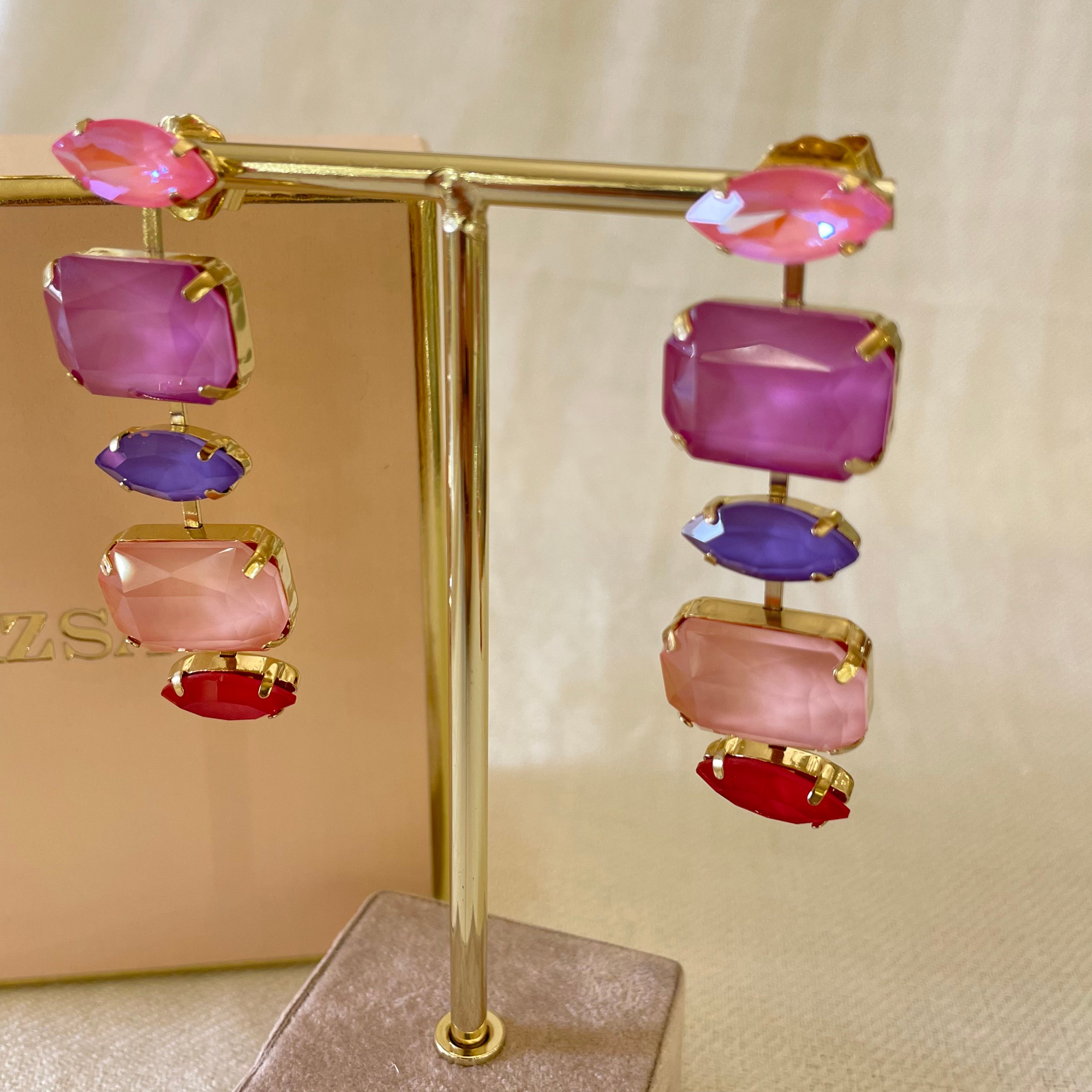 Elegant Swarovski crystals earrings