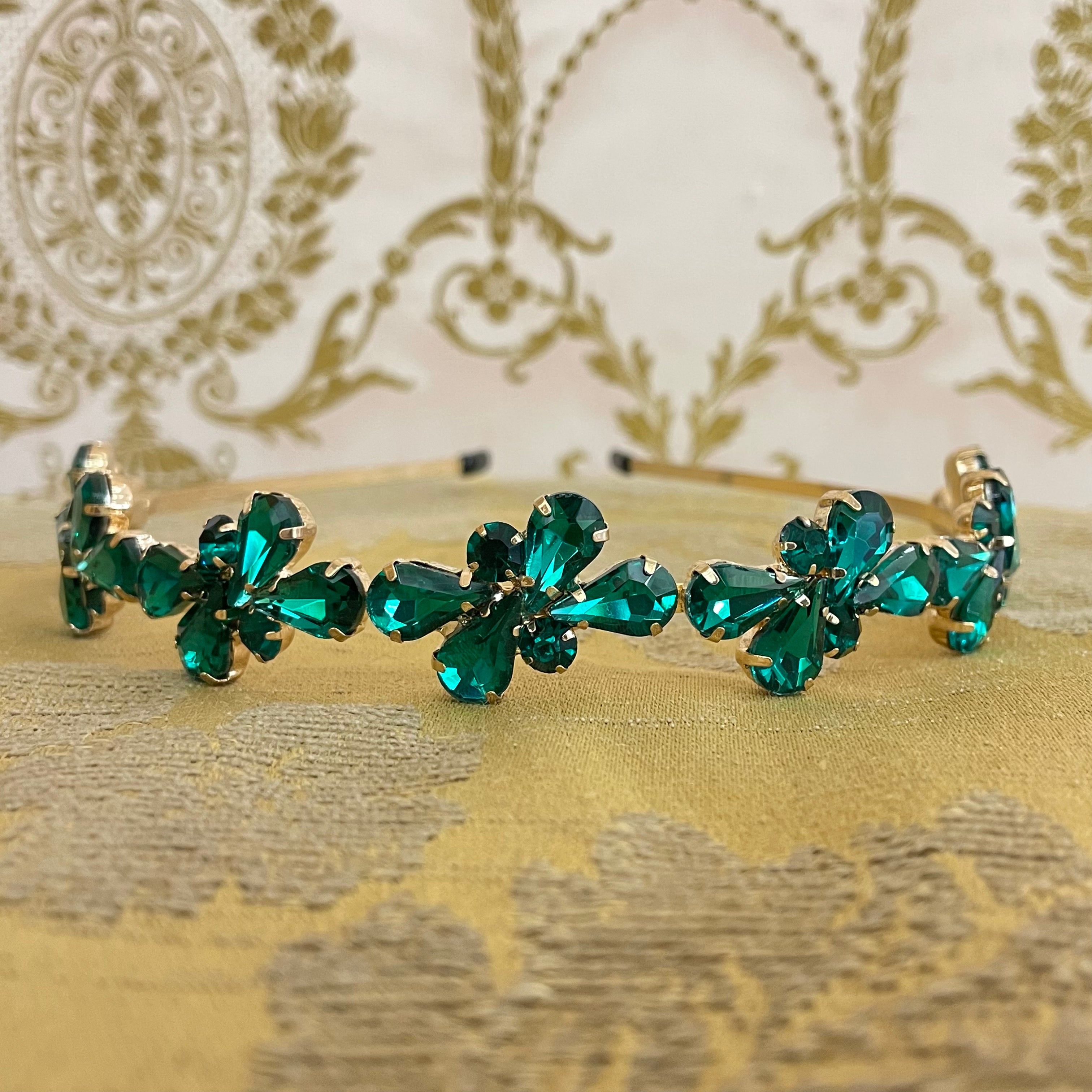 Teardrop Stone Cluster Headband