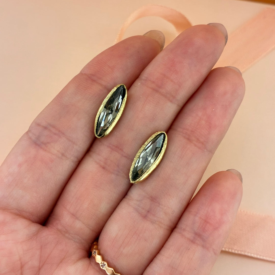 Handmade grey studs