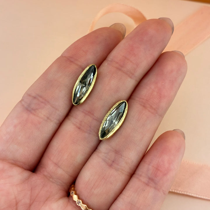 Handmade grey studs