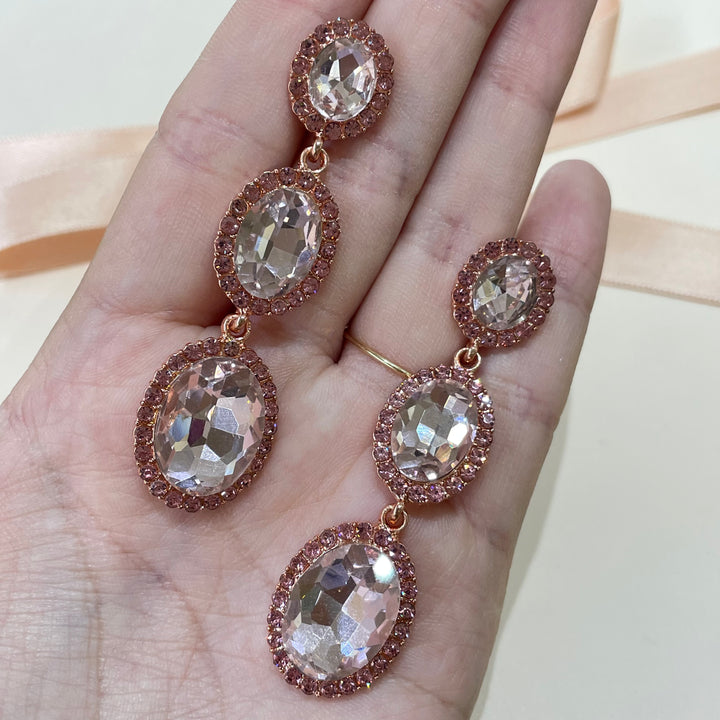 Light pink earrings