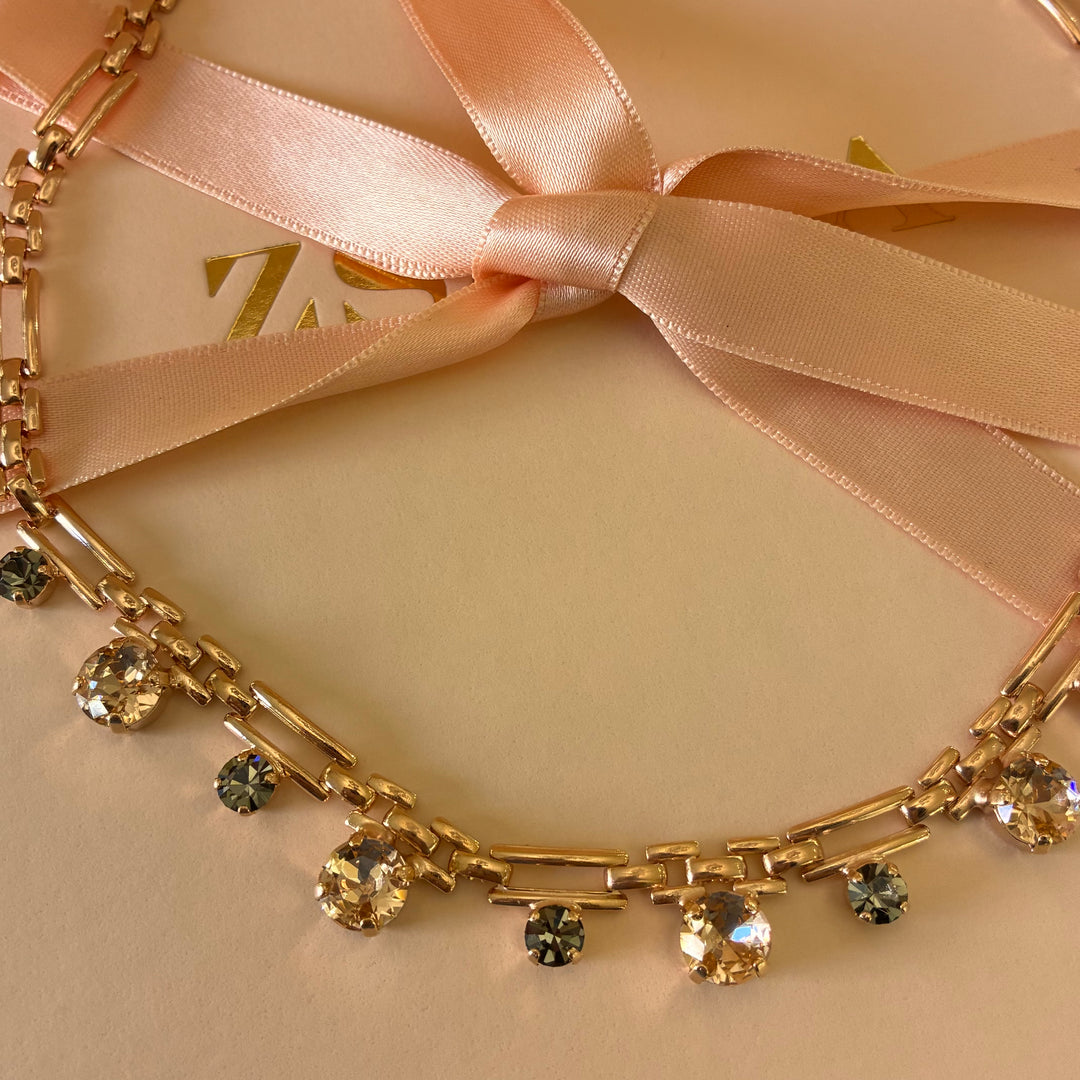 Handmade rose gold necklace
