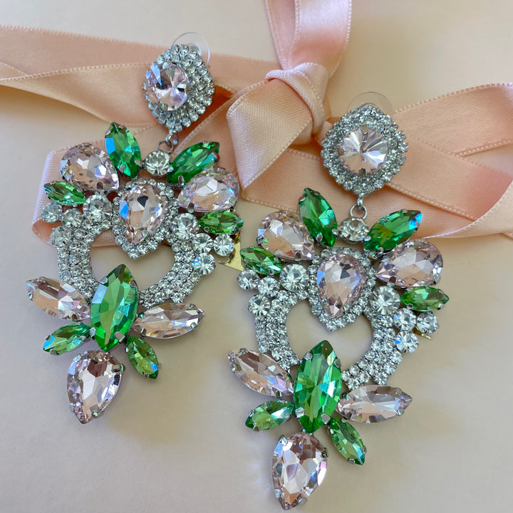 Big stone earrings
