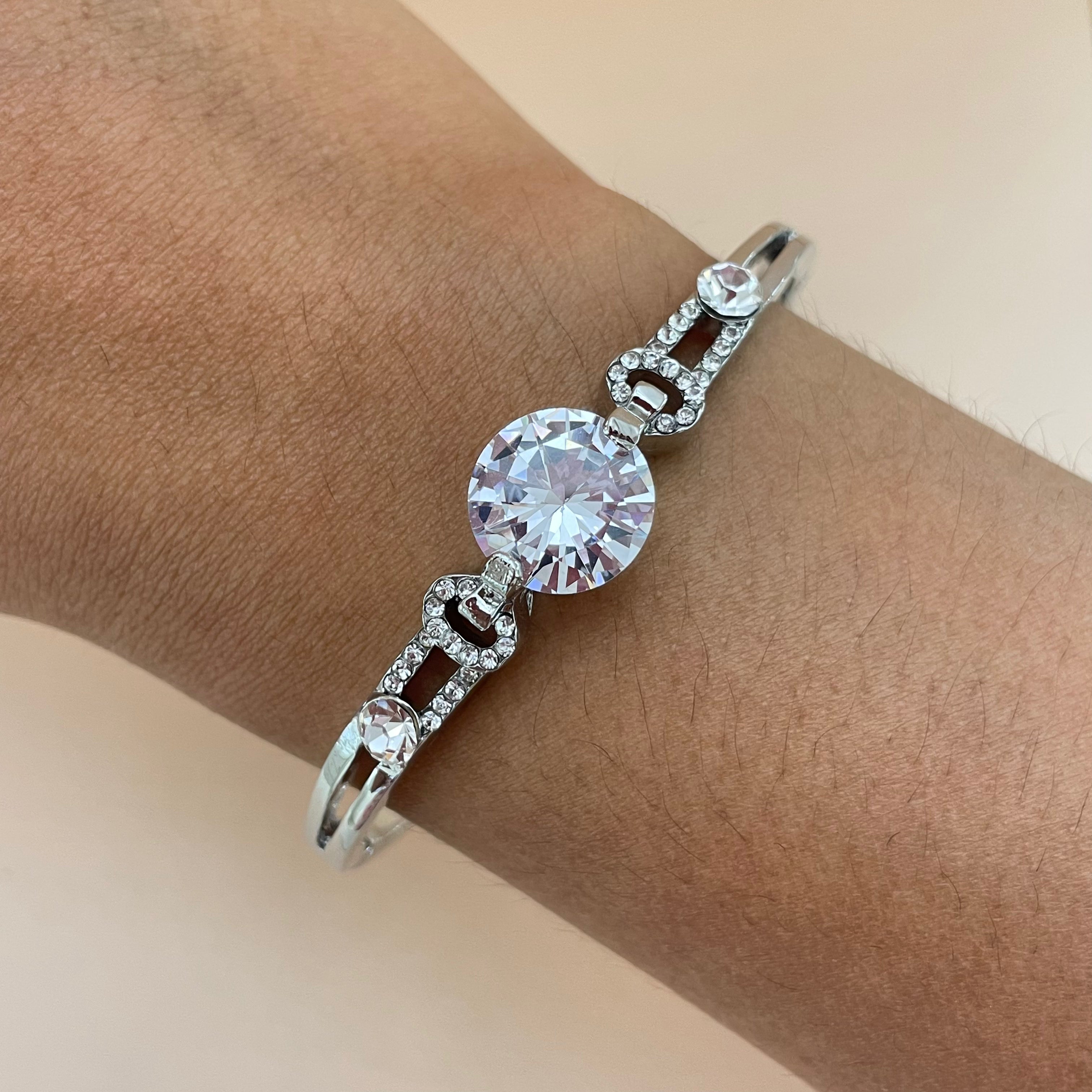 Rhinestone bangle