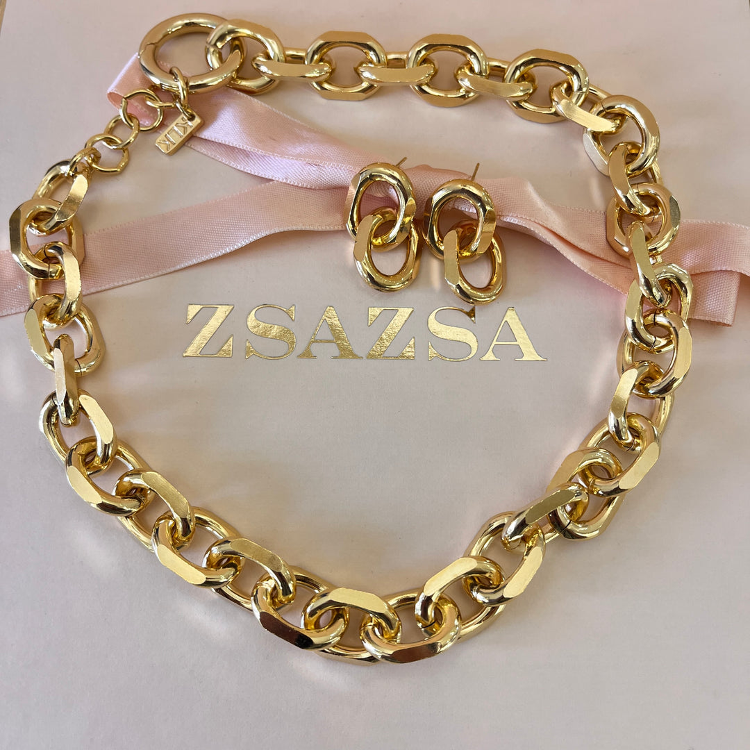 Chain gold plated set