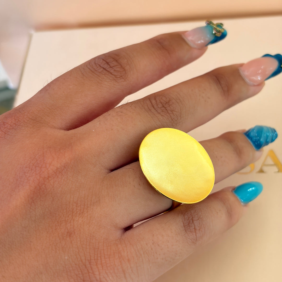Handmade Full Circles Gold Set | Gold Plated | ZsaZsa
