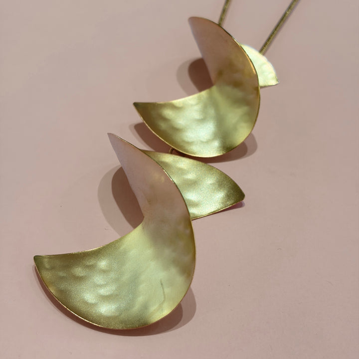 Handmade Double Twisted  Gold Necklace | Gold Plated | ZsaZsa