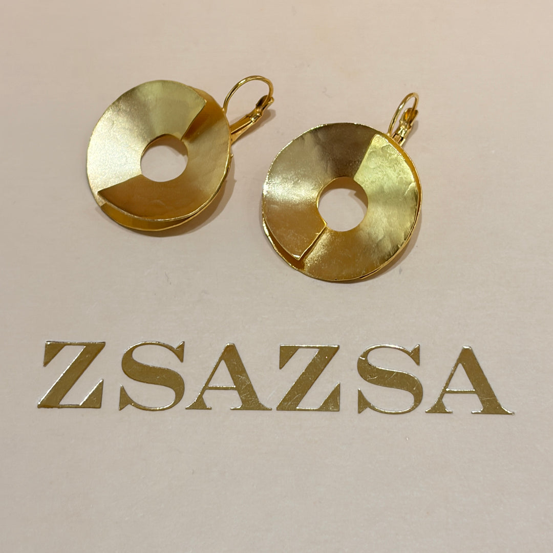 Handmade Intersecting Circles Gold Set | Gold Plated | ZsaZsa