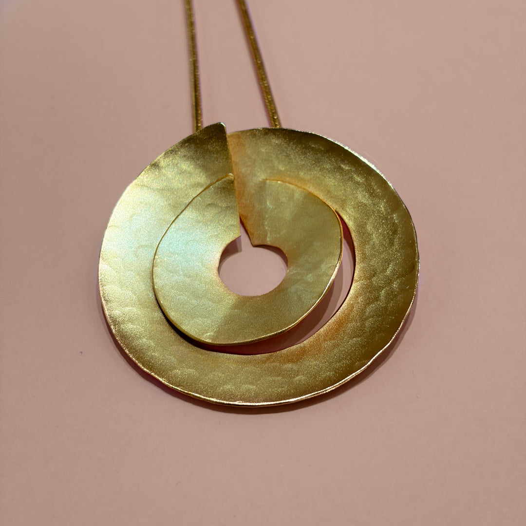 Handmade Intersecting Circles Gold Set | Gold Plated | ZsaZsa