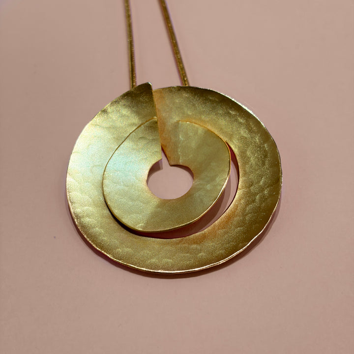 Handmade Intersecting Circles Gold Set | Gold Plated | ZsaZsa