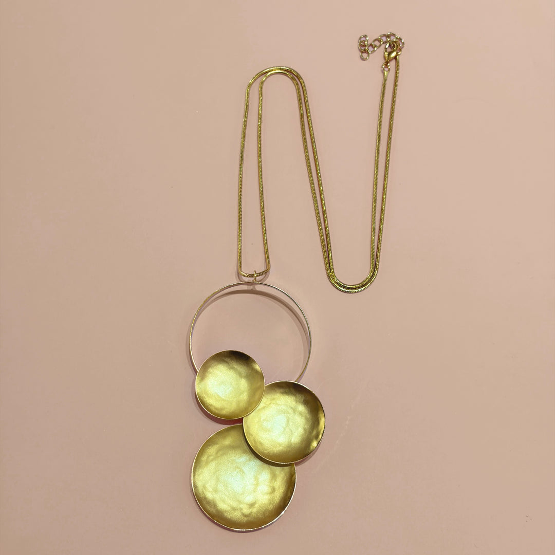 Handmade Full Circles Gold Set | Gold Plated | ZsaZsa