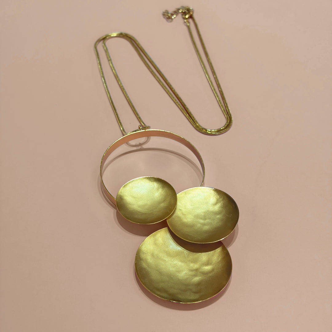 Handmade Full Circles Gold Set | Gold Plated | ZsaZsa
