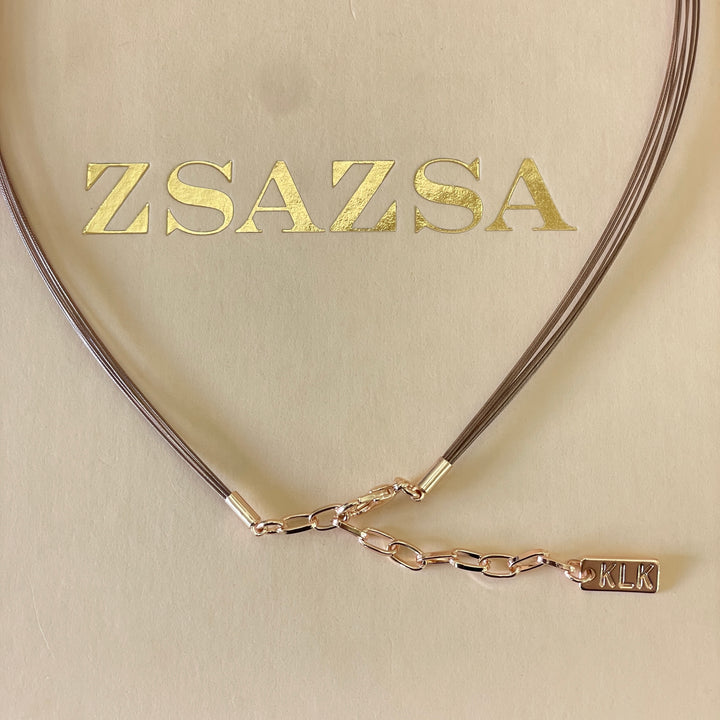 Enamel light blue, light turquoise and peach gold rose gold set