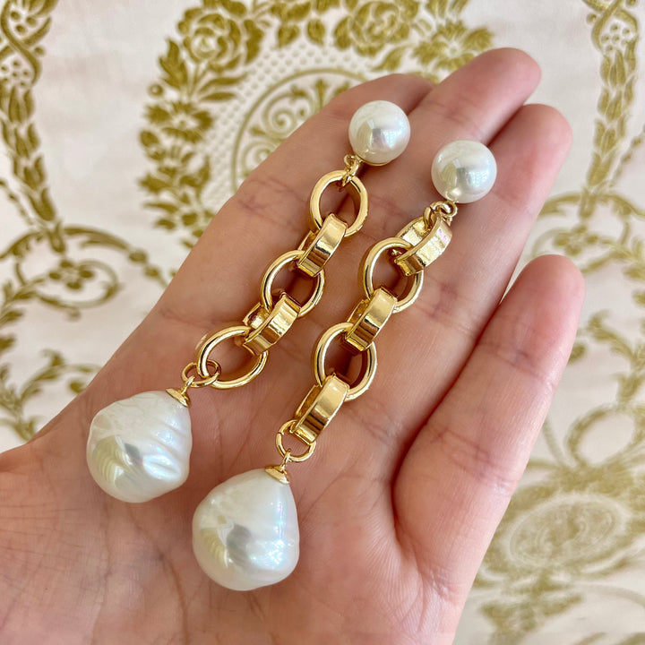 Mallorca gold earrings