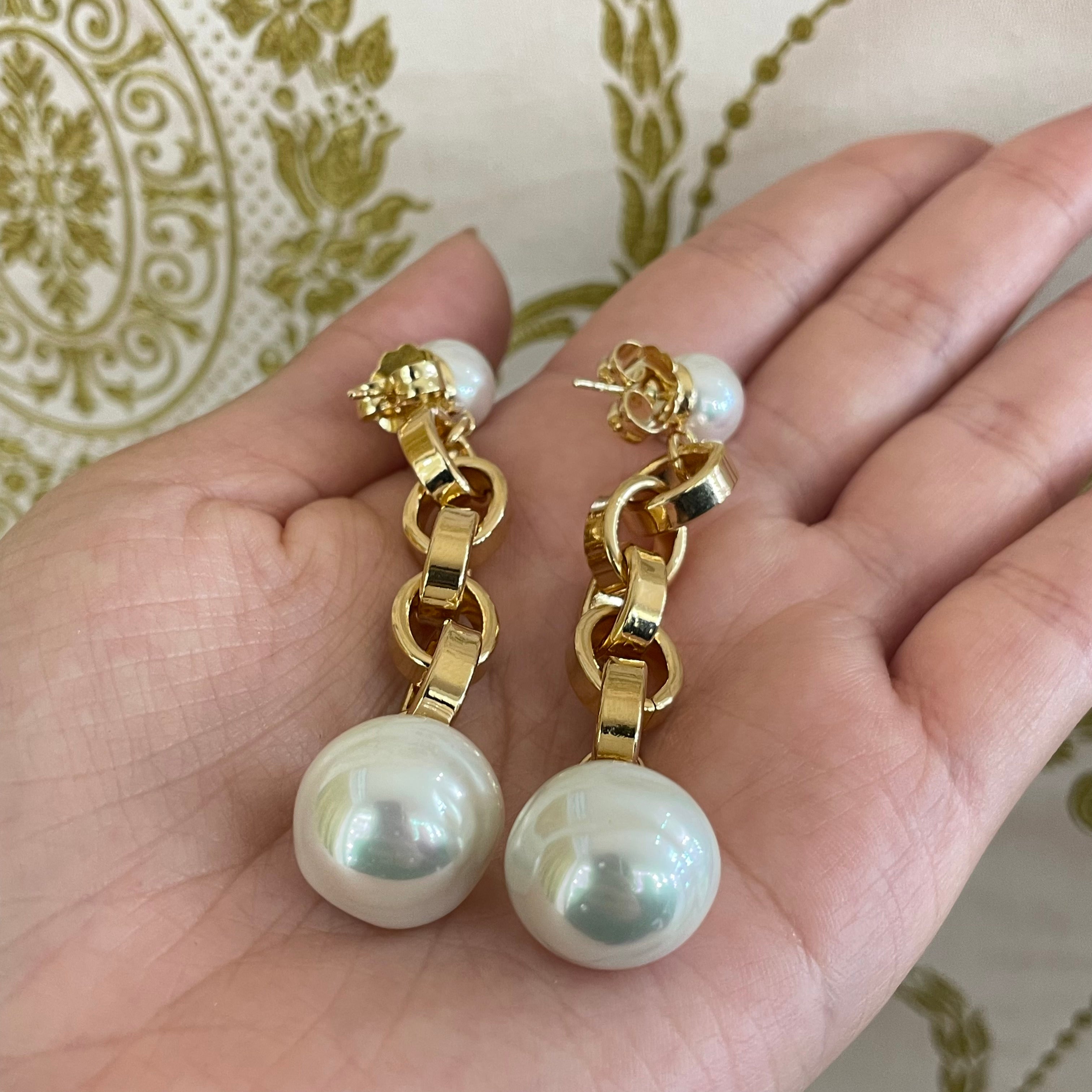 Mallorca gold earrings