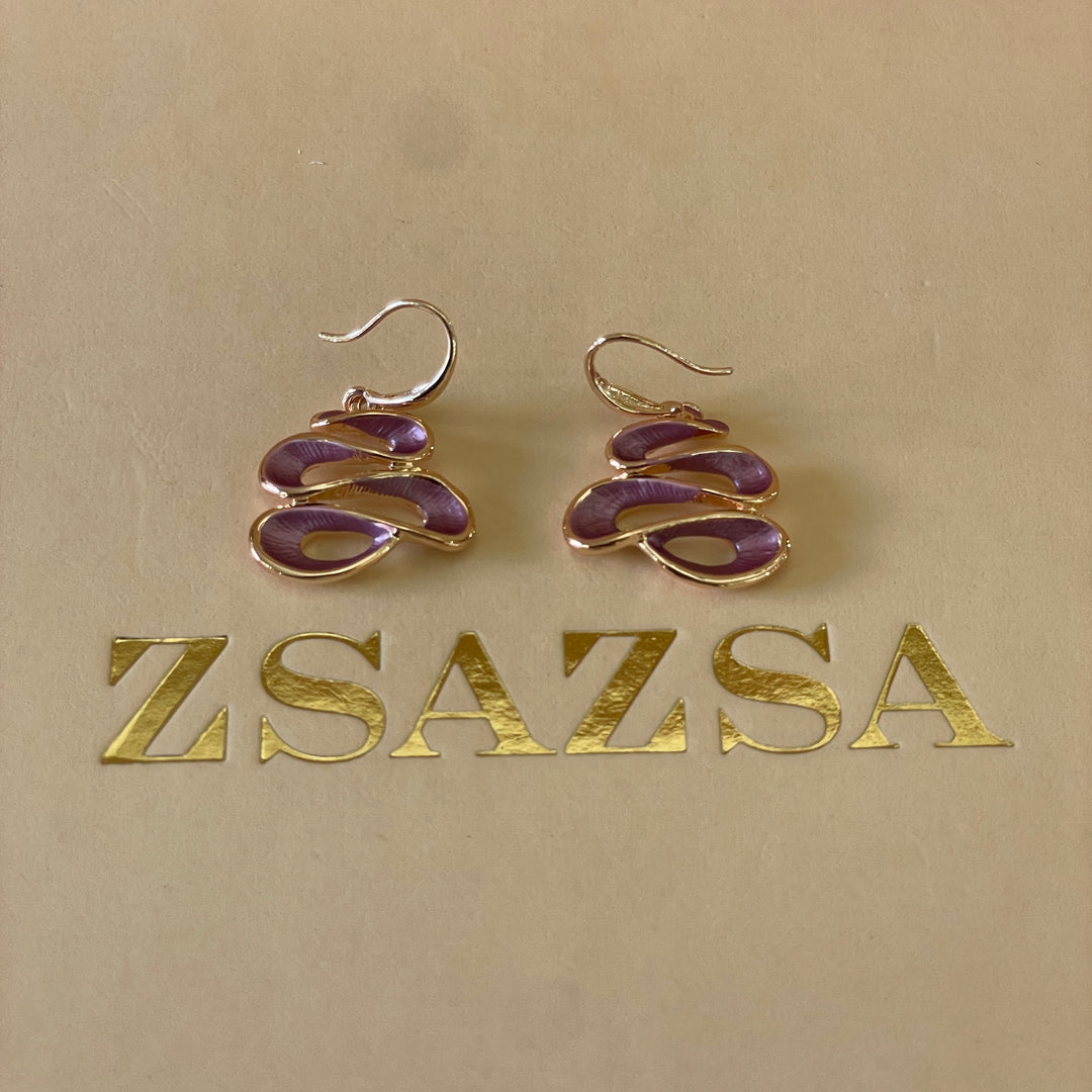 Enamel pink curvy set