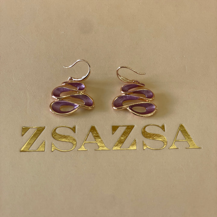 Enamel pink curvy set