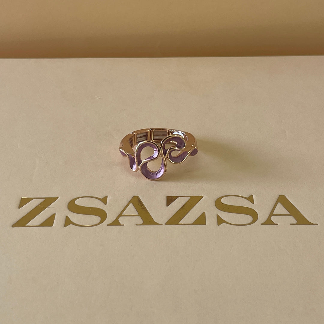 Enamel pink curvy set