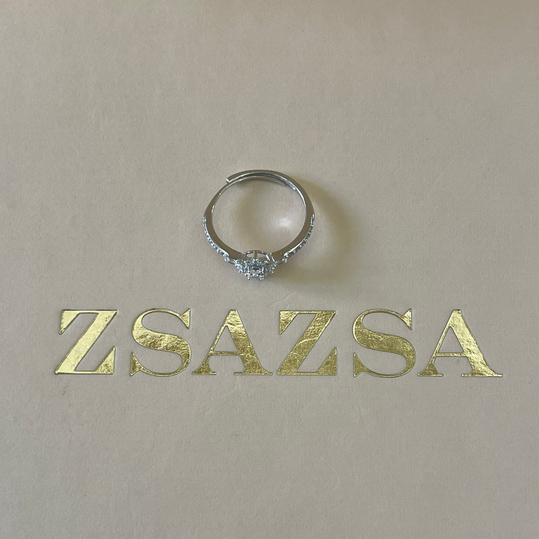 Sterling Silver dainty flower ring