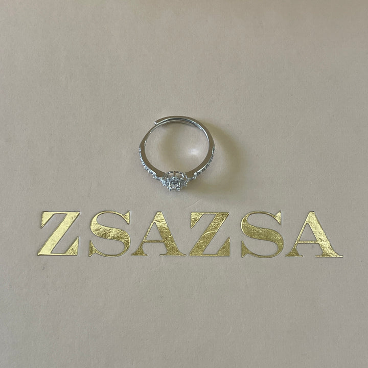 Sterling Silver dainty flower ring