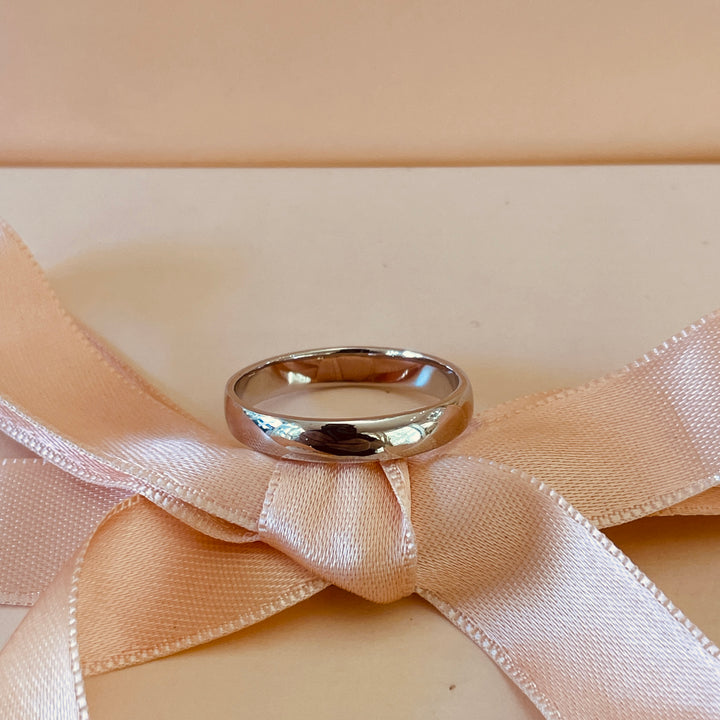 Silver Wedding Classic in white gold plating