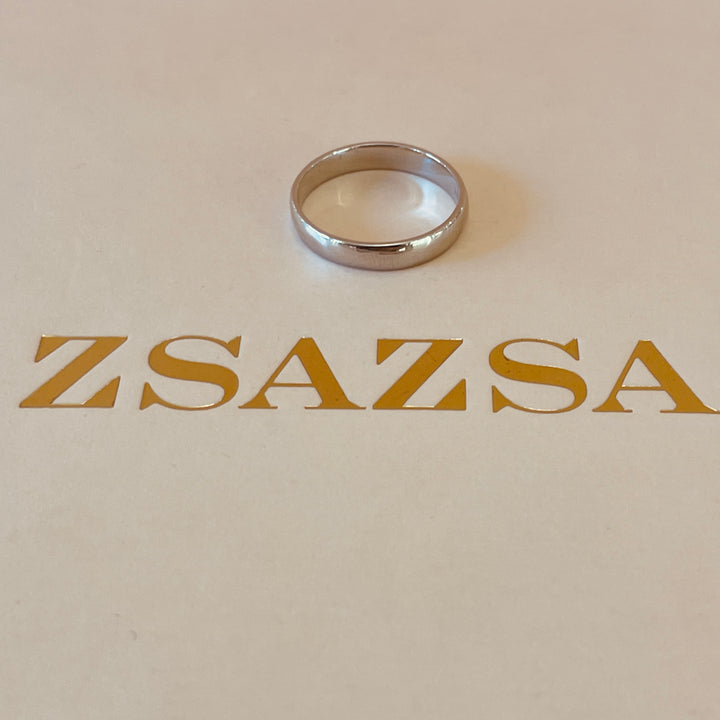Silver Wedding Classic in white gold plating
