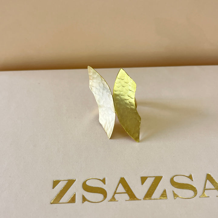 Handmade gold plated ring