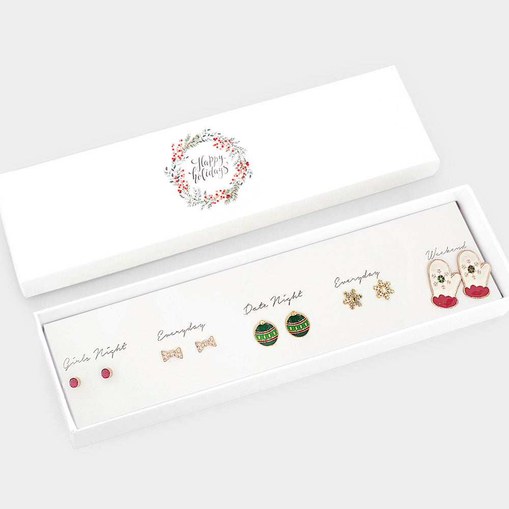 Christmas studs pack