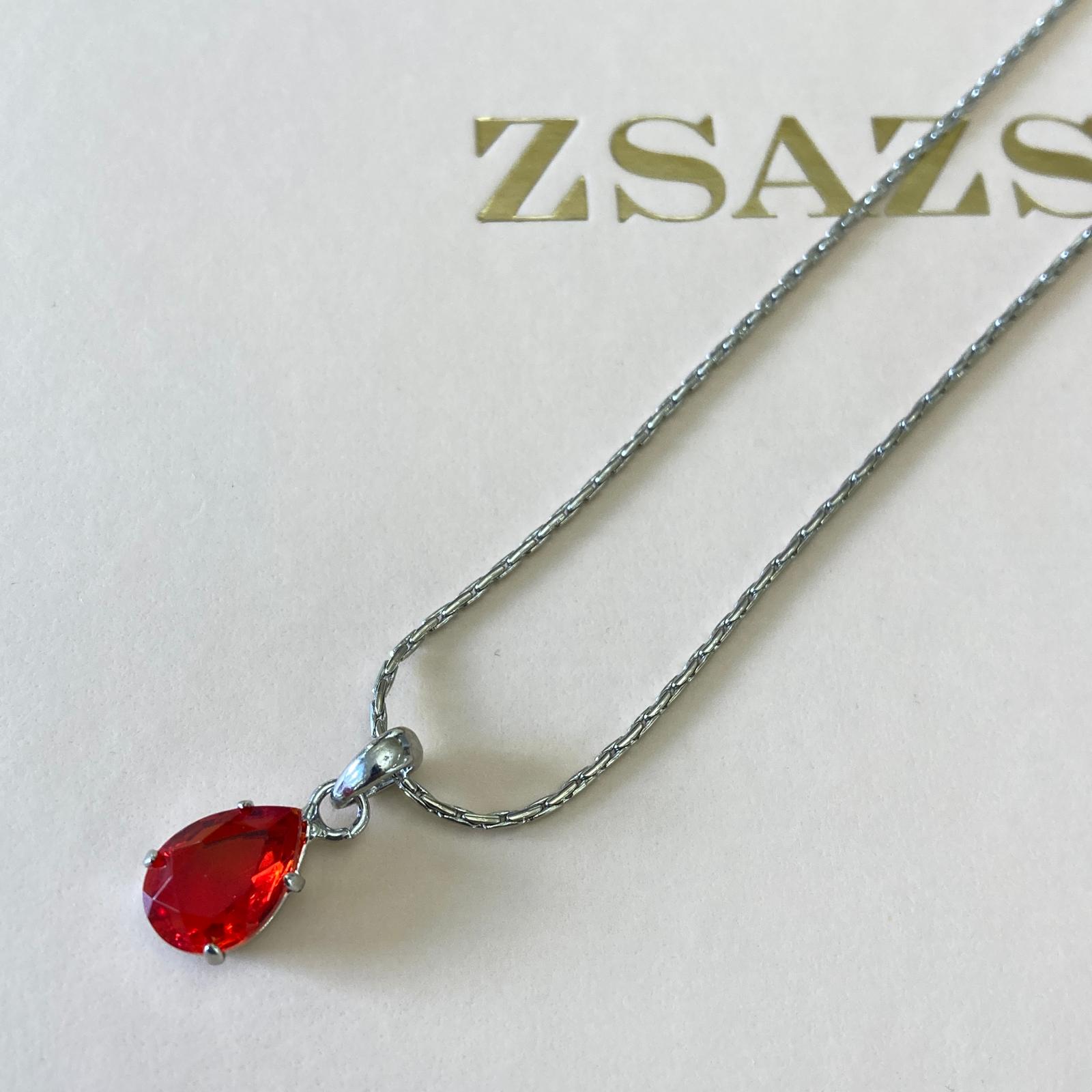 Red teardrop Swarovski Crystals set