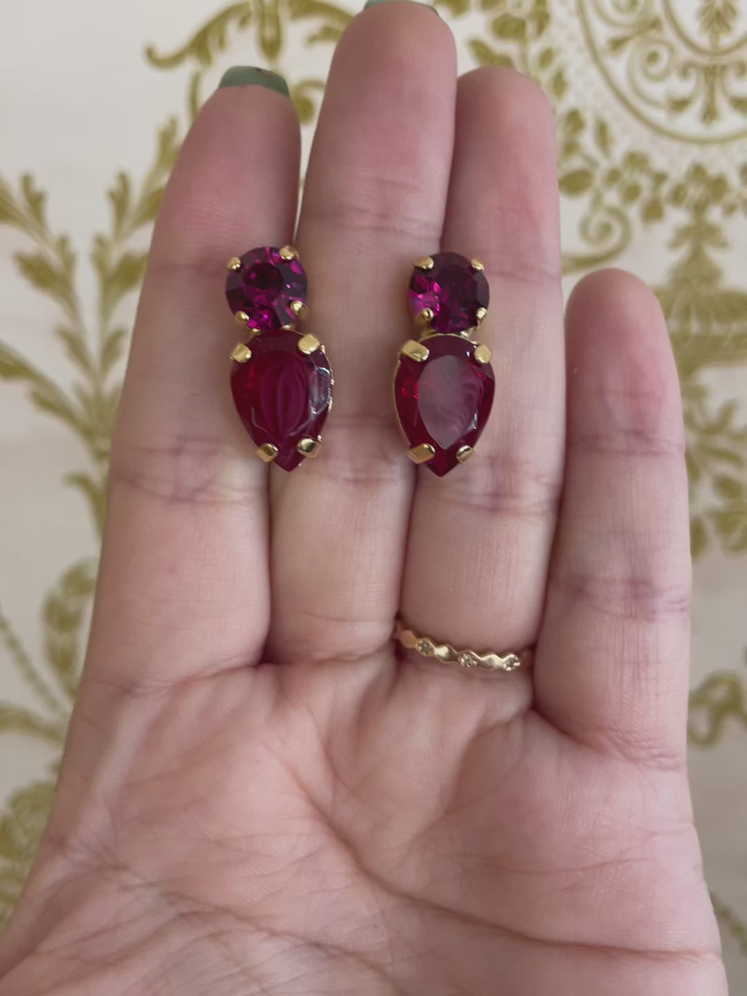 Swarovski Crystal studs earrings