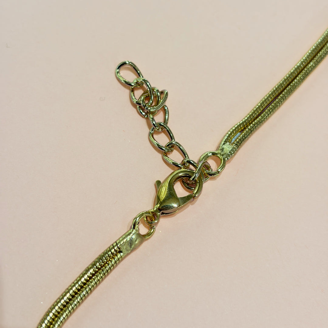 Handmade 5 Circle Hollow Long Necklace | Gold Plated | ZsaZsa