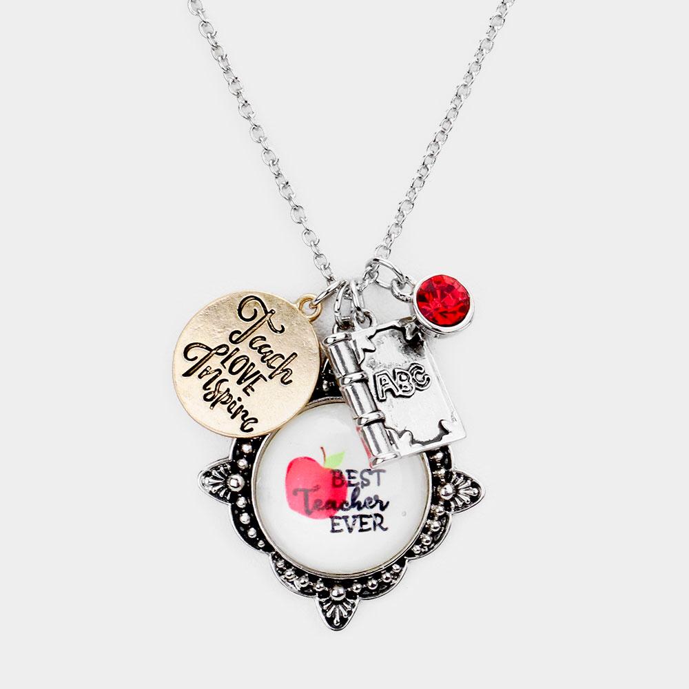 teacher pendant necklace
