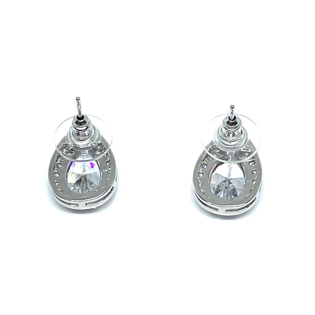 Silver C.Z Pendant Set