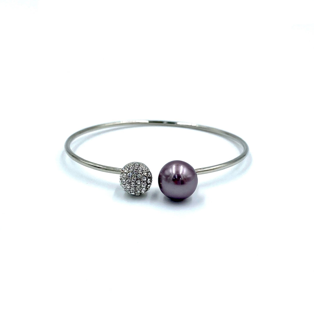 Elegant purple pearl set