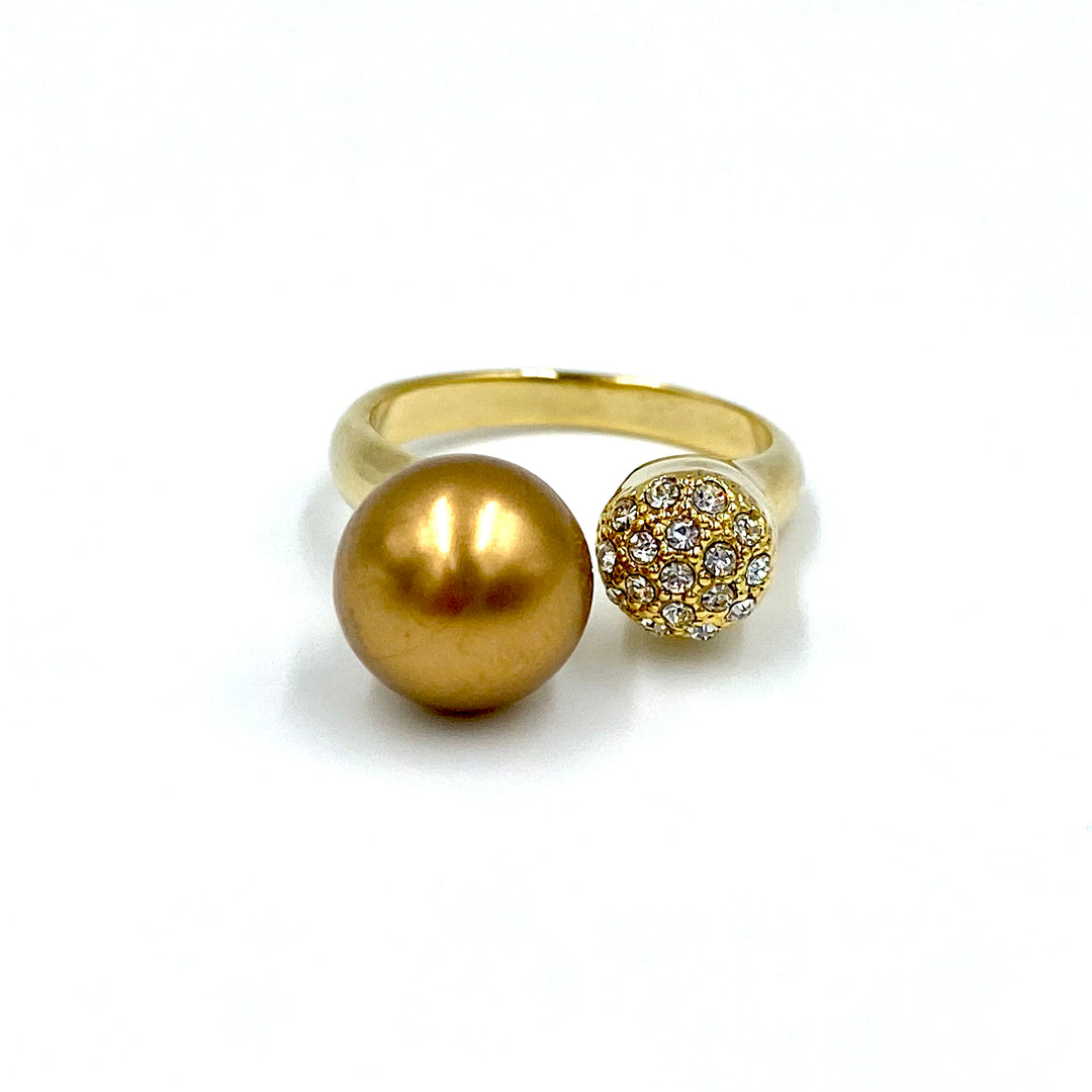 Elegant bronze pearl set